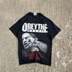 Vintage Y2K Obey The Brave Band T-Shirt (S)