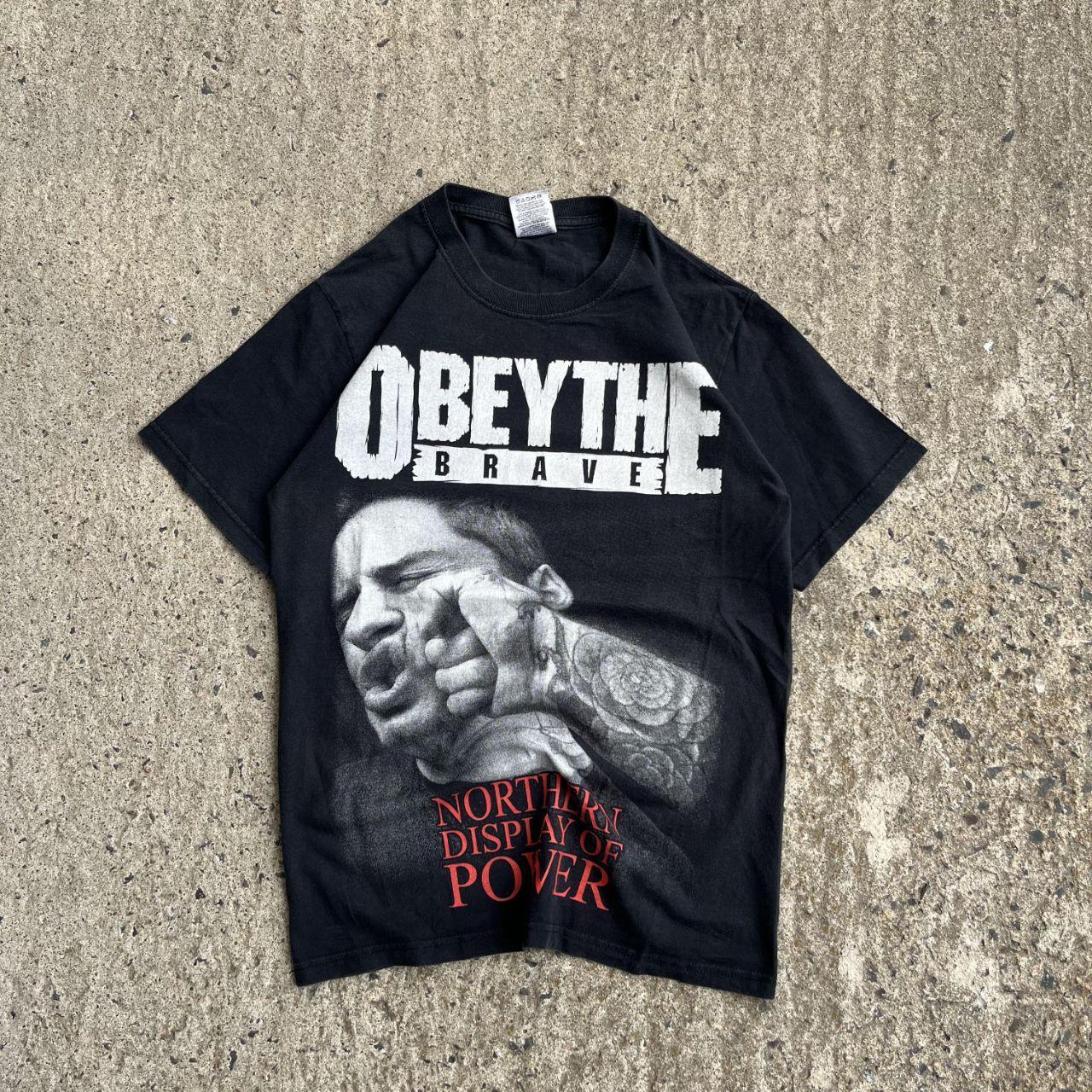 Vintage Y2K Obey The Brave Band T-Shirt (S)