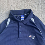 Vintage Y2K Reebok New England Patriots Polo Shirt (L)