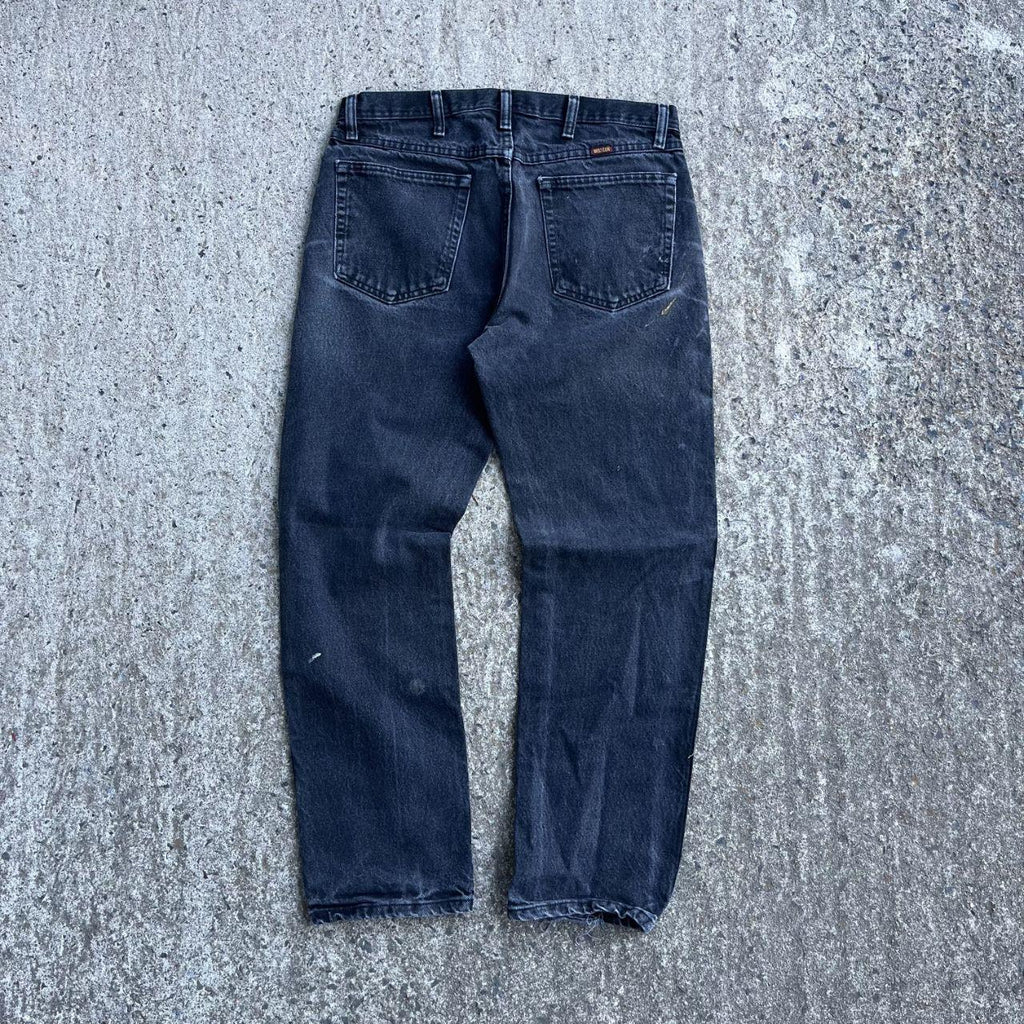 Vintage Y2K Thrashed Baggy Rustler Jeans (W34)