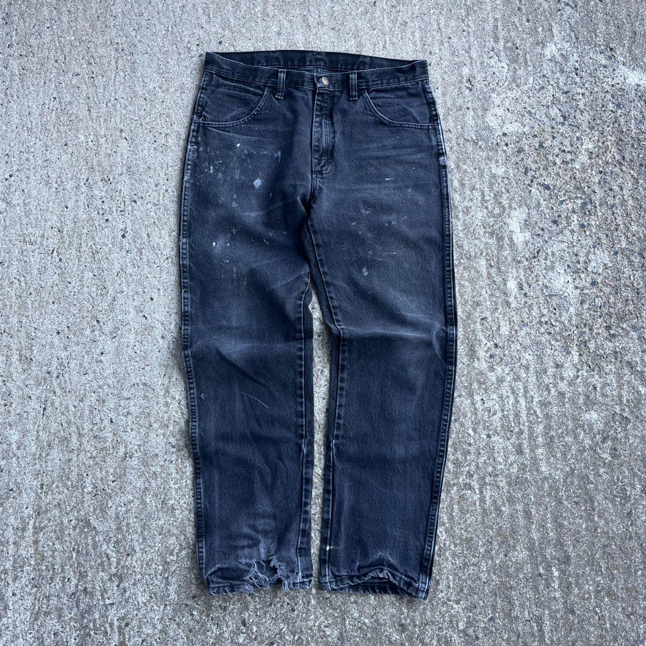 Vintage Y2K Thrashed Baggy Rustler Jeans (W34)