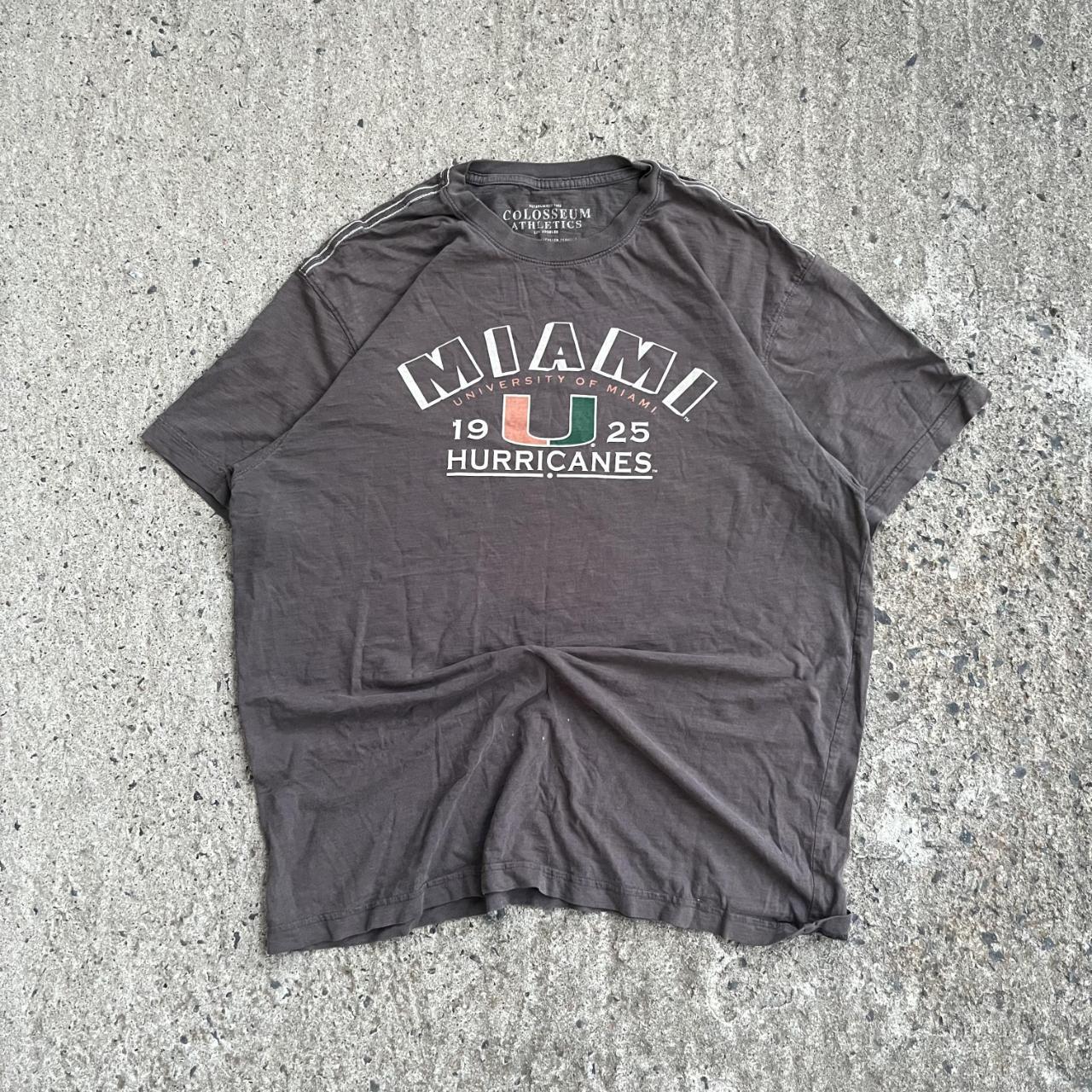 Vintage Y2K Grey Miami University T-Shirt (XL)
