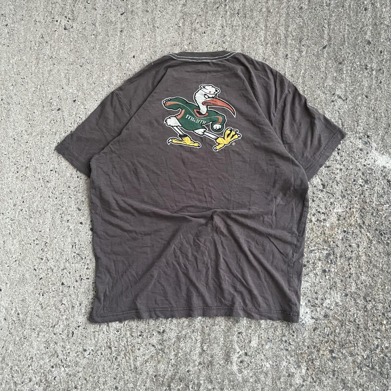 Vintage Y2K Grey Miami University T-Shirt (XL)