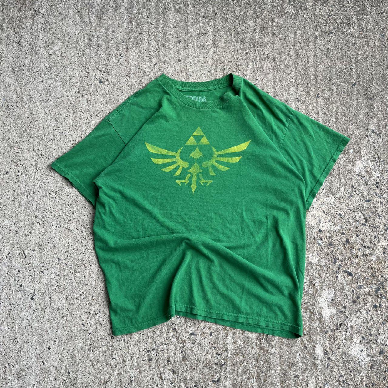 Vintage Y2K Green Zelda T-Shirt (L)
