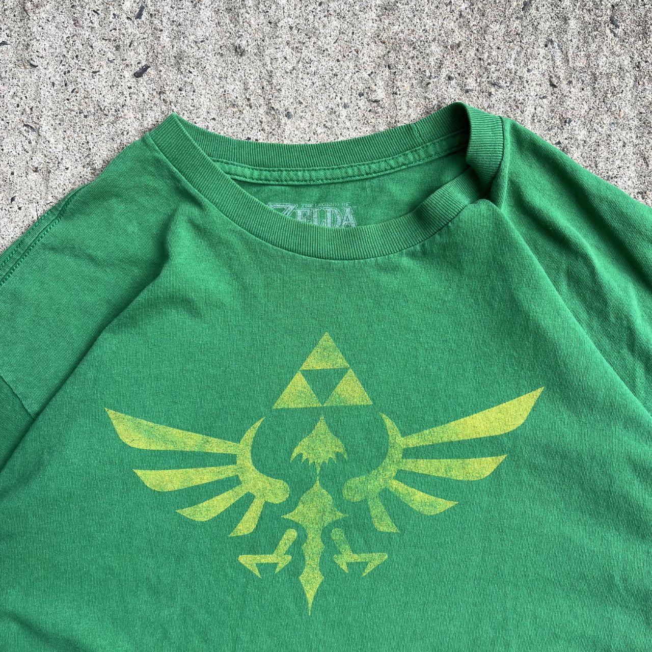 Vintage Y2K Green Zelda T-Shirt (L)